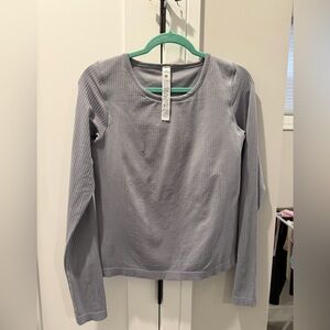 Lululemon NWT Ebb to Street Waist-Length Long-Sleeve Shirt Size 12